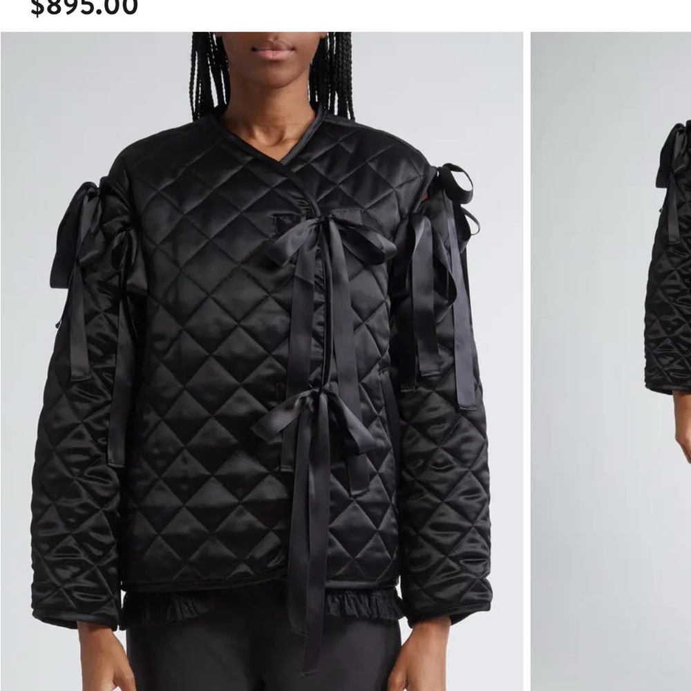 SOLD!💕🌈NWT Sandy Liang subi quilted bow jacket